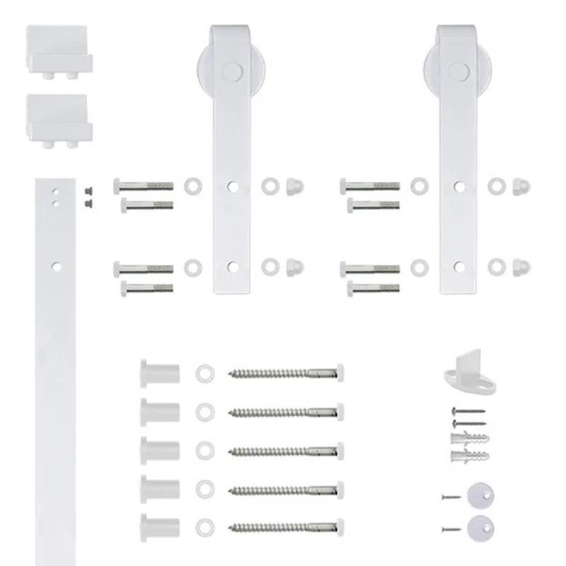 Quiet Glide 6.6 Ft. Soft Close Standard Single Barn Door Hardware Kit (Door Not Included)