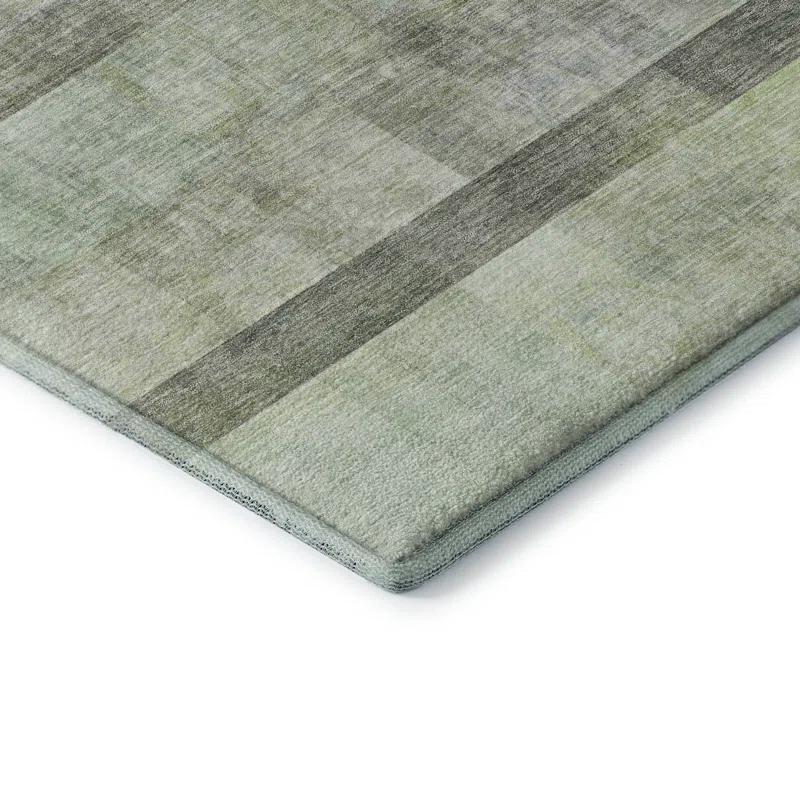 Premium Machine Washable Cerrito AMF568 Olive Rug