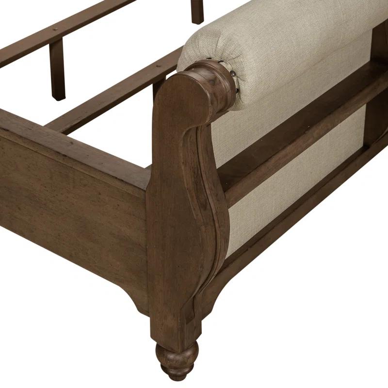 Lark Manor™ Aisja Upholstered and Tufted Sleigh Bed