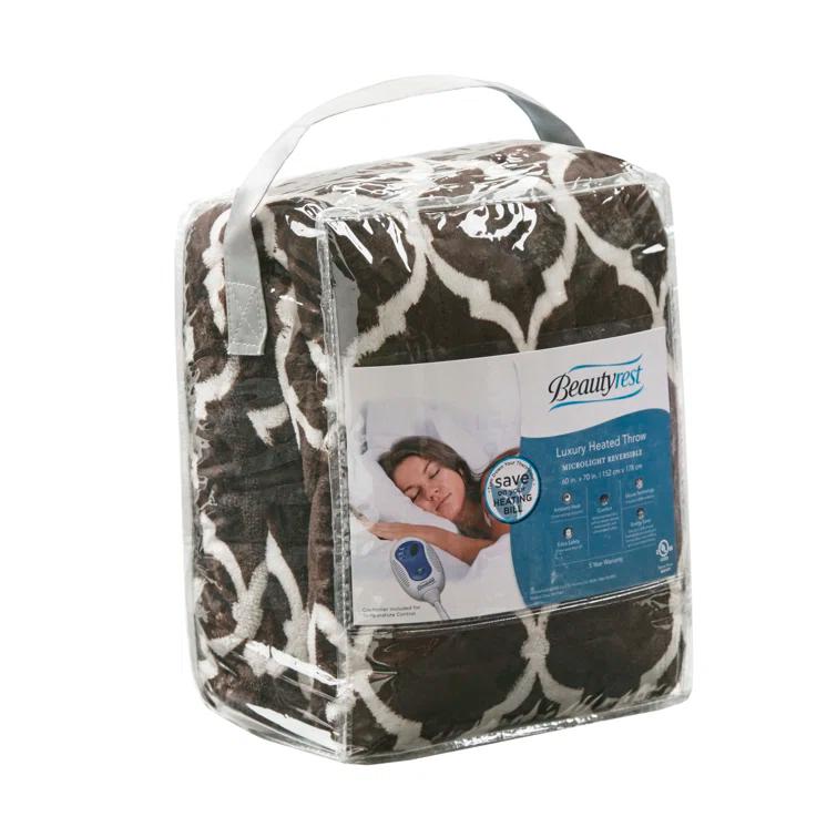 Beautyrest Beautyrest Heated Ogee Oversized Throw