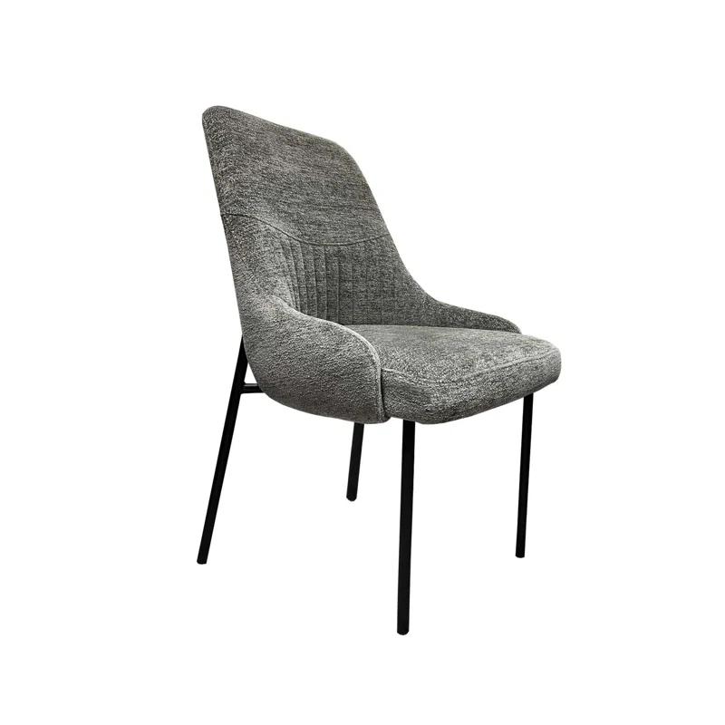 New Spec Inc 18'' H Fabric Upholstered Metal Side Chair (Set of 2)