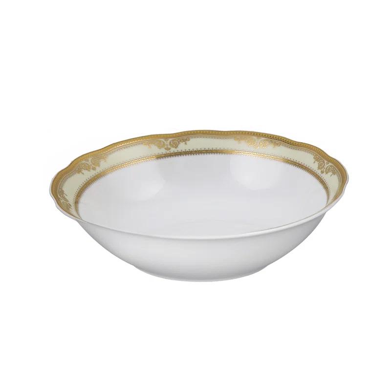 Lorren Home Trends 57 Piece Porcelain China Dinnerware Set - Service for 8