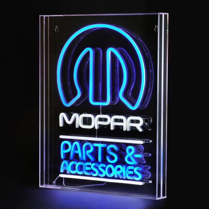 Licensed Mopar Parts and Accessories Acrylic LED Sign