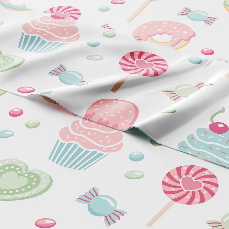 CGK Linens 4 Piece Kids Microfiber Sheet Set - Wrinkle Free - Cute, Cozy, Soft