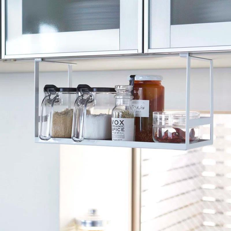 Yamazaki Home Yamazaki Home Under Shelf Spice Rack And Organizer For Kitchen Cabinets, Steel, Undershelf