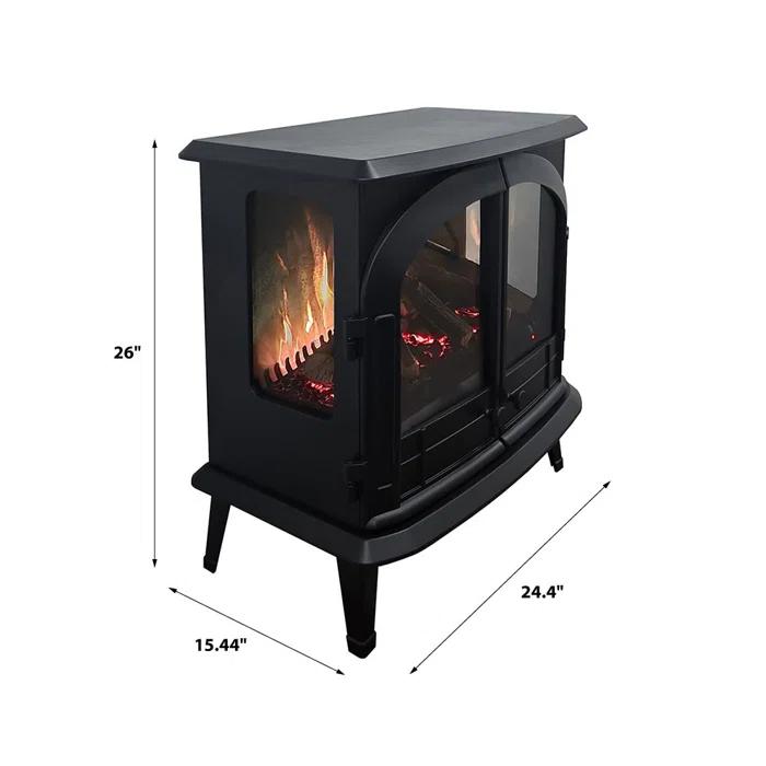 Modern Ember Modern Ember Harlowe 26-in Smart Electric Fireplace Stove Heater