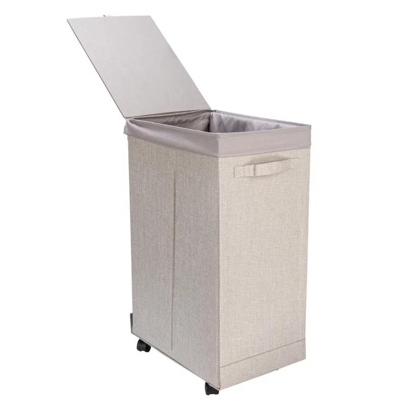 Household Essentials Rolling Laundry Hamper with Handles