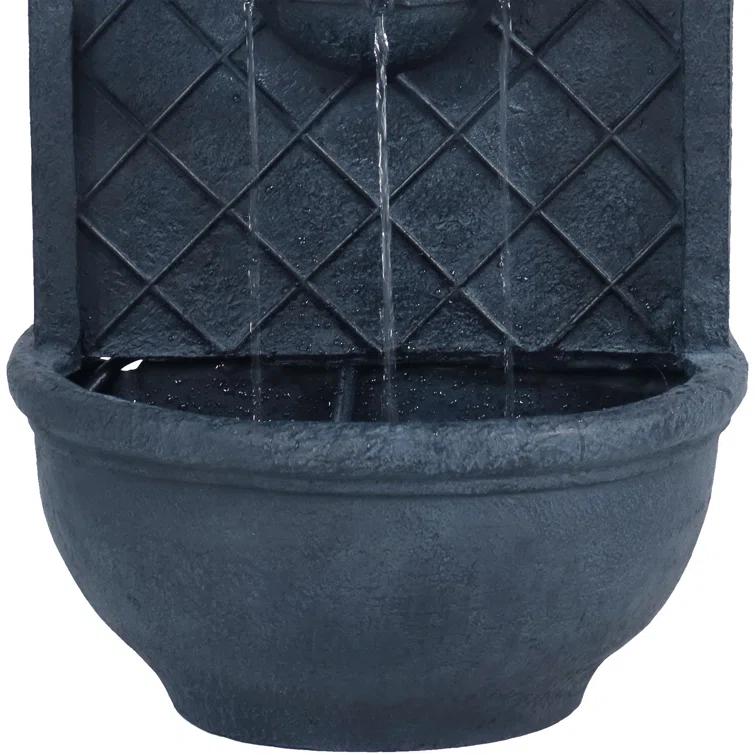 Millwood Pines Tristin Weather Resistant Wall Base Fountain