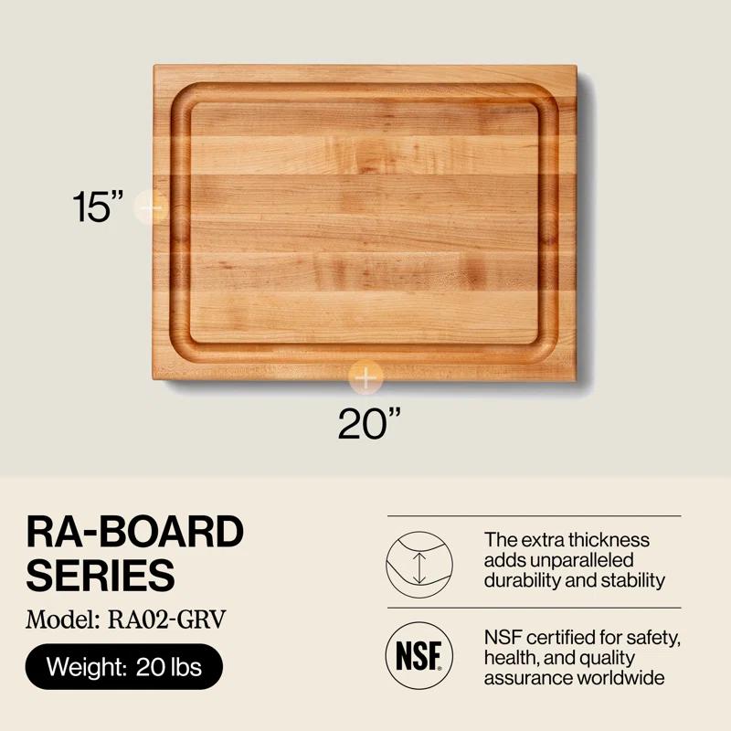 John Boos John Boos RA-Board Wood Cutting Board with Groove
