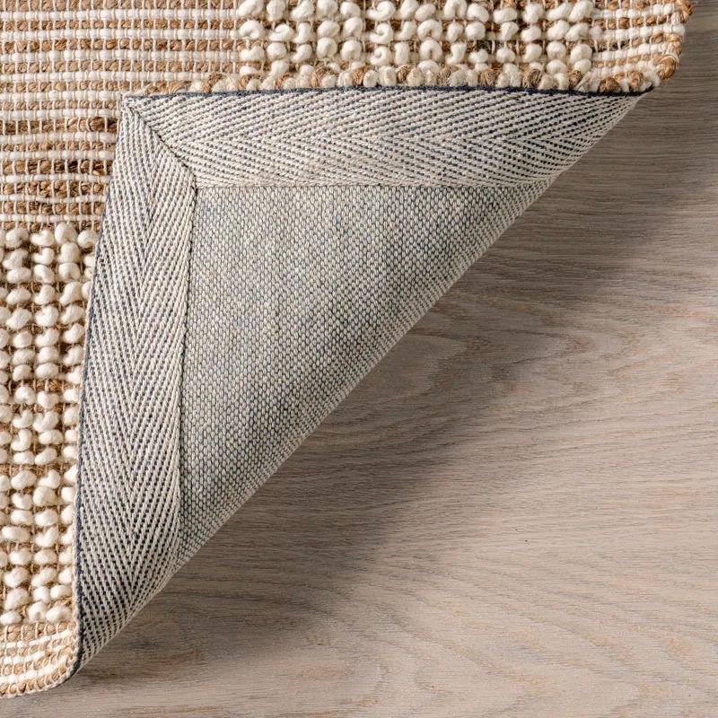 Latitude Run® Oden Textured Jute and Wool Area Rug