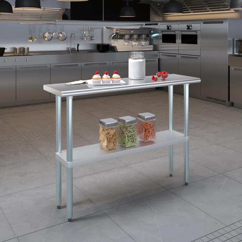Amgood Stainless Steel Top Workbench