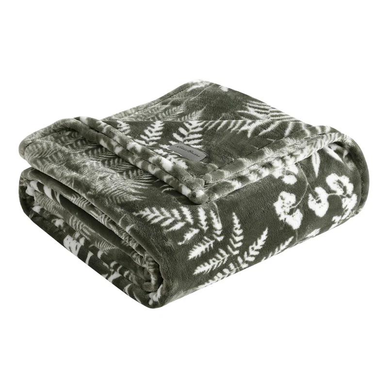 Eddie Bauer Eddie Bauer Printed Ultra Soft Plush Fleece Reversible Blanket
