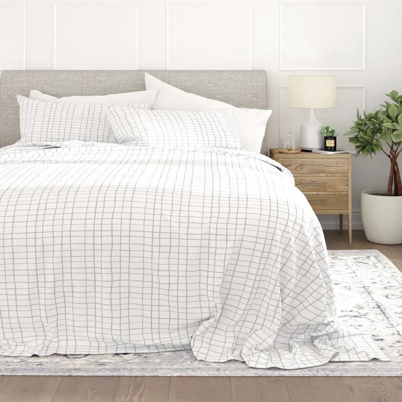 Crossroad Pattern Mirofiber Sheet Set