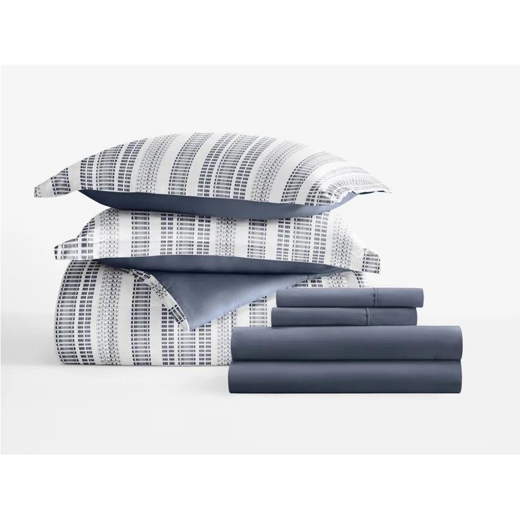 IEnjoy Home 7-Piece Bedding Bundle - Pattern Comforter and Sheet Set