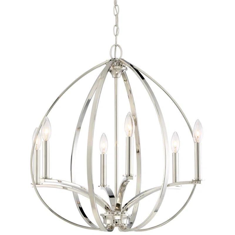 Minka Lavery Tilbury 6 - Light Dimmable Globe Chandelier