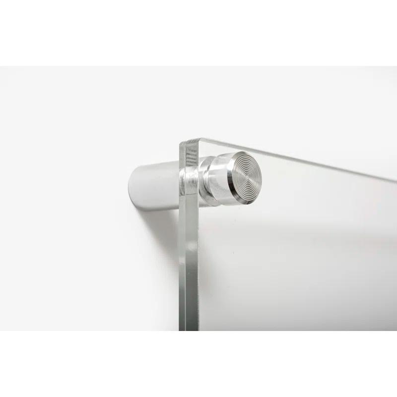 Wexel Art 1-Inch Standard Wall Mounts Grade Acrylic Floating Frames, Silver (Pack Of 4)