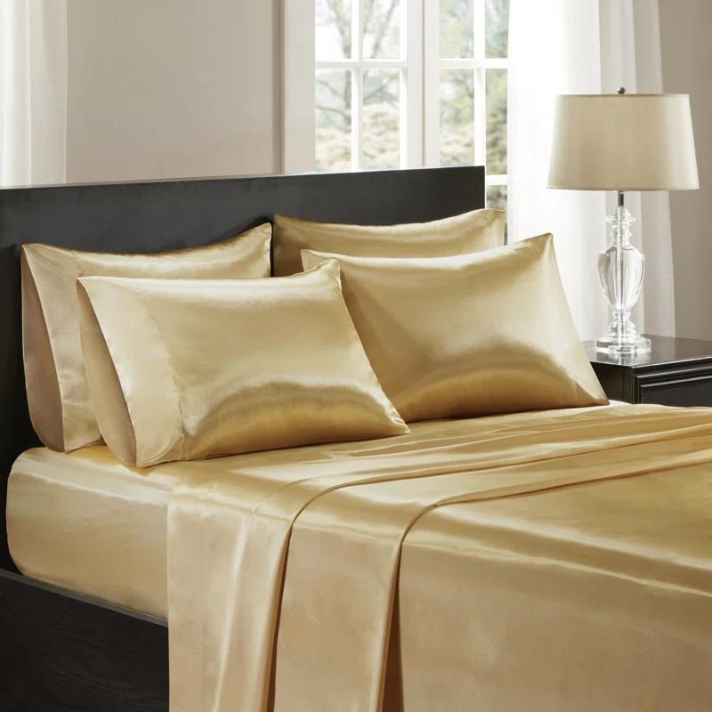 Madison Park Essentials Satin Luxury 2PC Pillowcases (Set of 2)