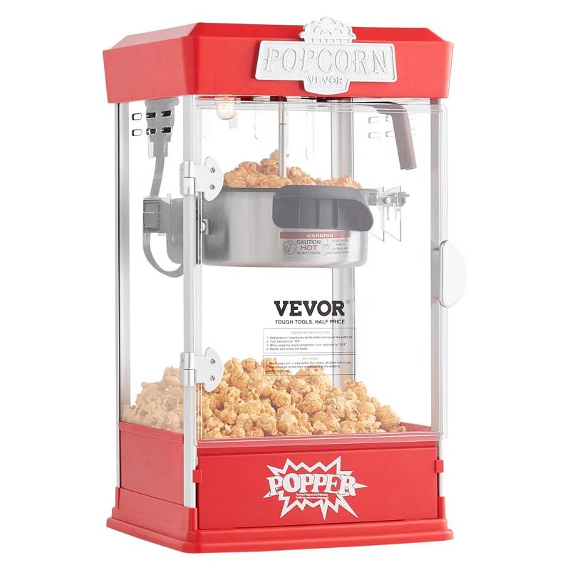 Stellweilan Tessberg Popcorn Popper Machine Tabletop Popcorn Maker 480W 4 Oz