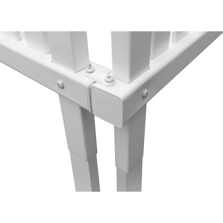 Enclo 45.5in H x 36.5in W (2 Panels) No Dig Enclo Wilmington White Vinyl Privacy Screen, Outdoor Privacy Panels, Trash Can Enclosure, Air Conditioner Fence, Pool Equipment Enclosure, ZP19008