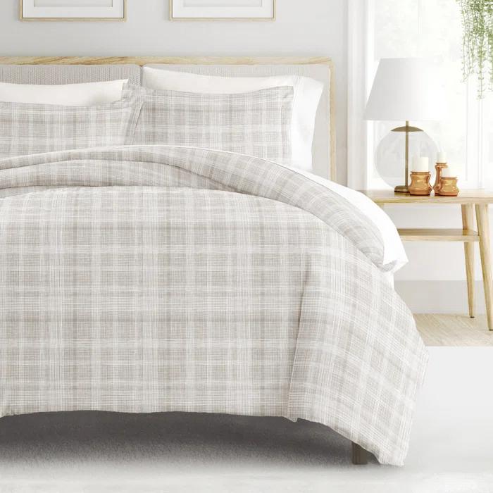 Becky Cameron Becky Cameron Plaid Duvet Cover Set