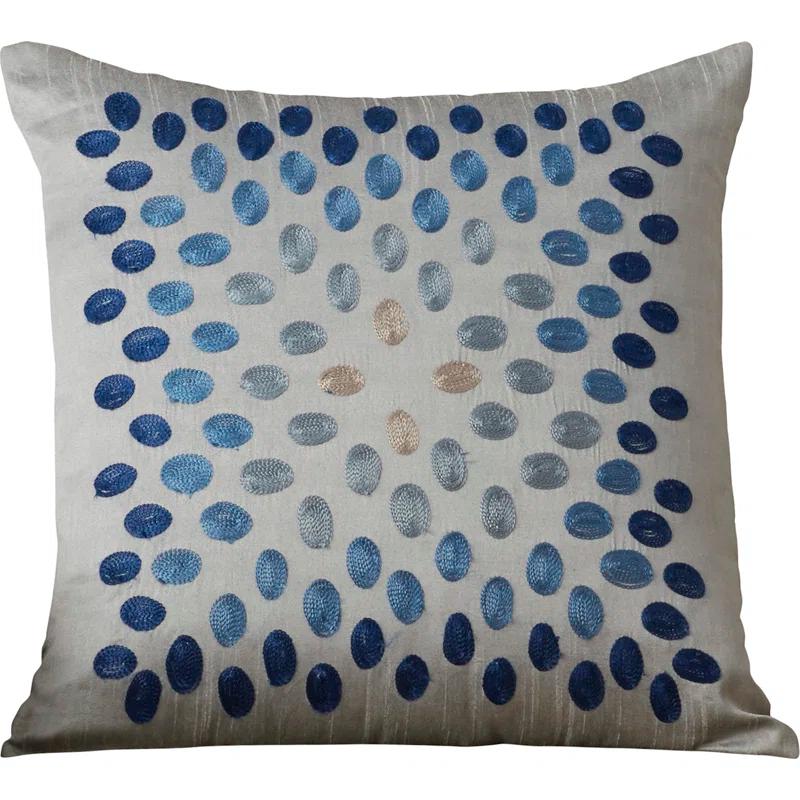 Throw Pillow with Embroidered Details