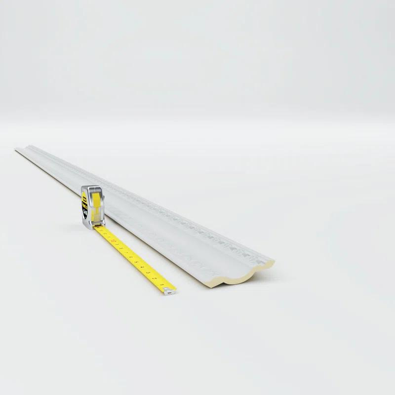 Ekena Millwork 3"H x 2 3/4"P x 4 1/8"F x 94 1/2"L, (1 3/8" Repeat), Egg and Dart Crown Moulding