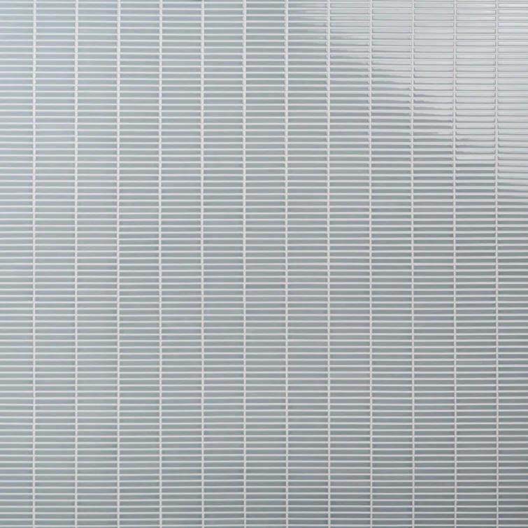 Monogram Stacked 11.19 In. X 11.9 In. Glossy Porcelain Mosaic Floor And Wall Tile (0.92 Sq. Ft. / Each)