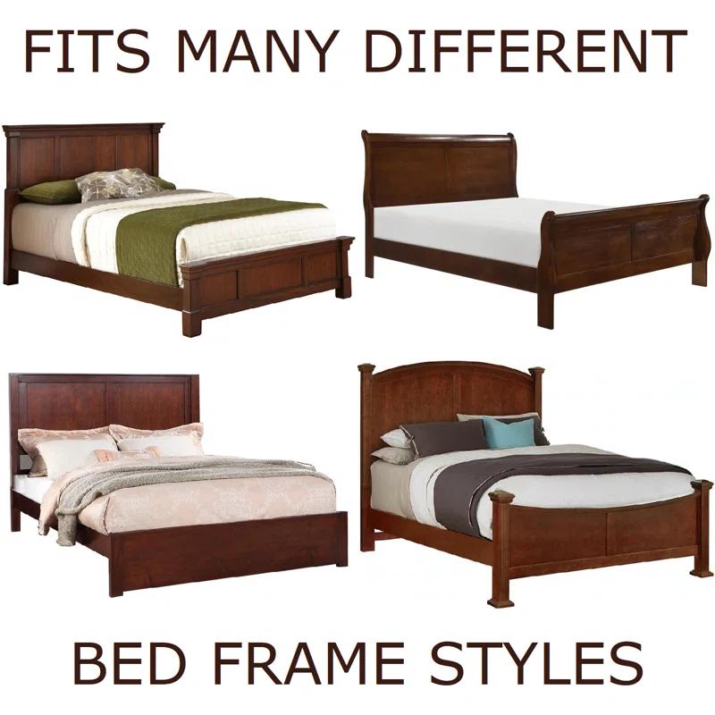 bedCLAW bedCLAW 82" Replacement Medium Finish Wooden Side Rails for Queen or King Beds