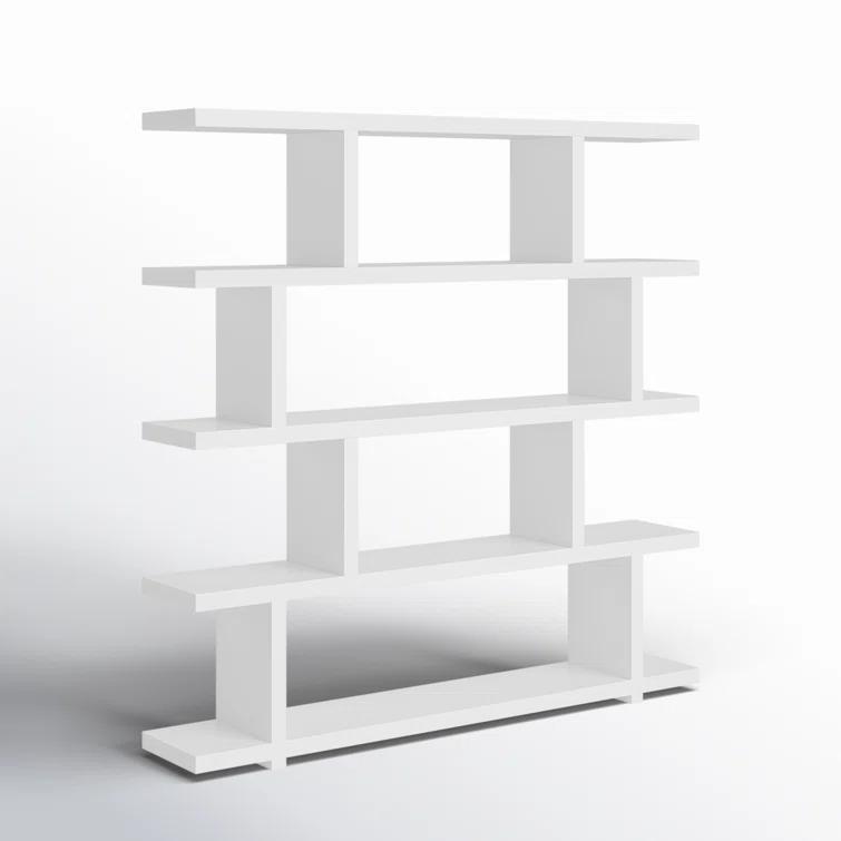 Modern Staggered Bookshelf (63")