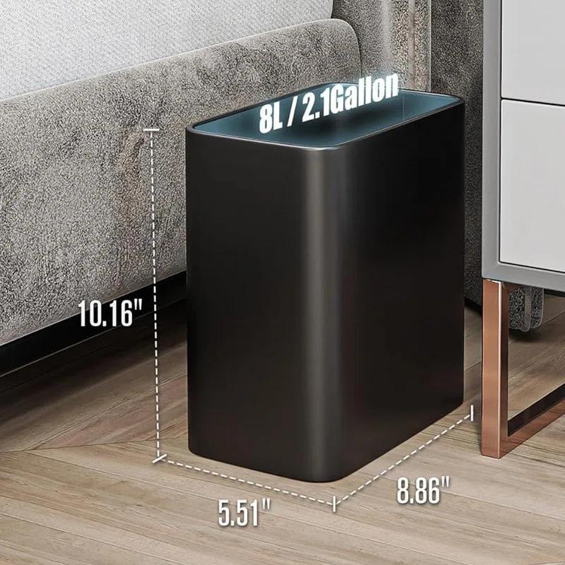 NIHAISHI Small Metal Trash Can