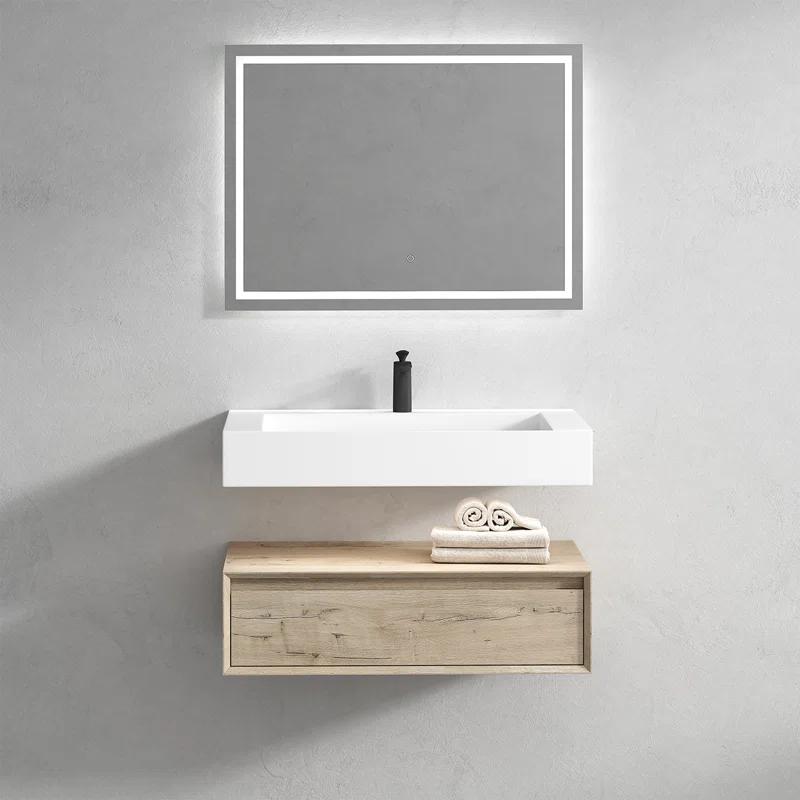 Better Vanity Alysa 36" Wall-Mounted Single Bathroom Vanity Set