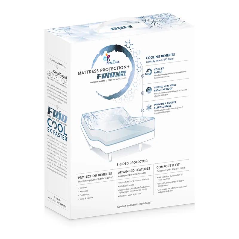PureCare Waterproof Fitted Mattress Protector Mattress Protector Case Pack
