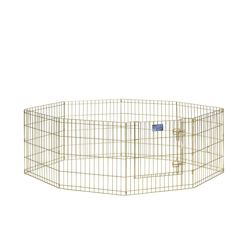 Midwest Homes For Pets MidWest Homes for Pets Gold Zinc Exercise Pen/Pet Playpen with Door