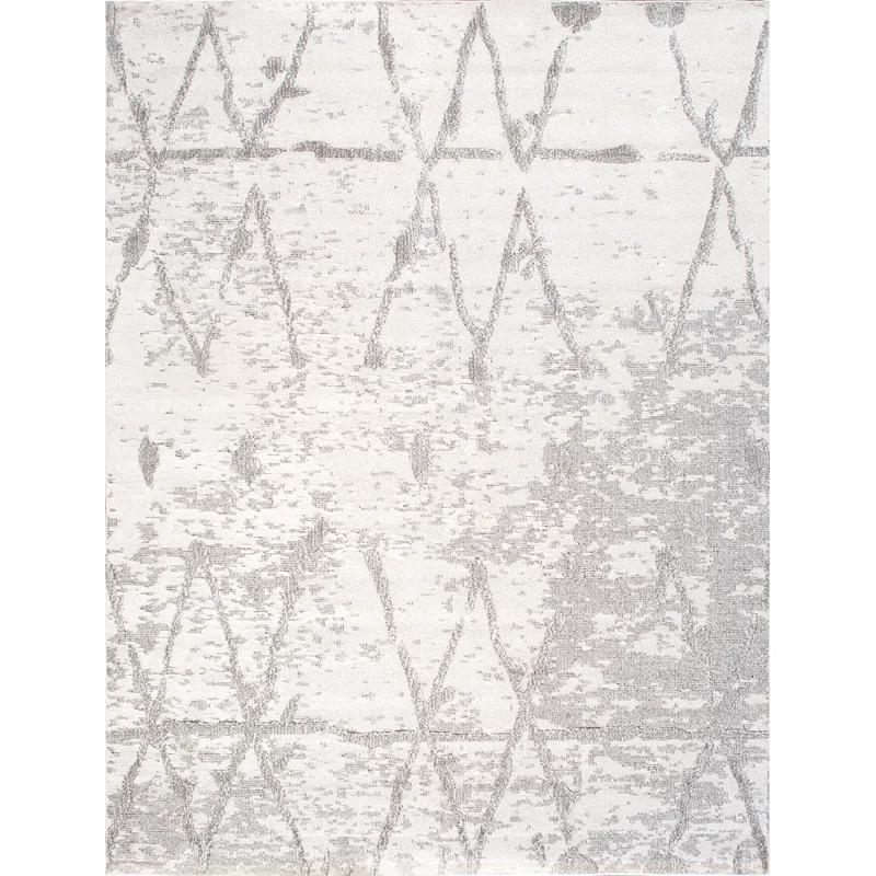 Sutton Polypropylene Ivory/Gray Area Rug