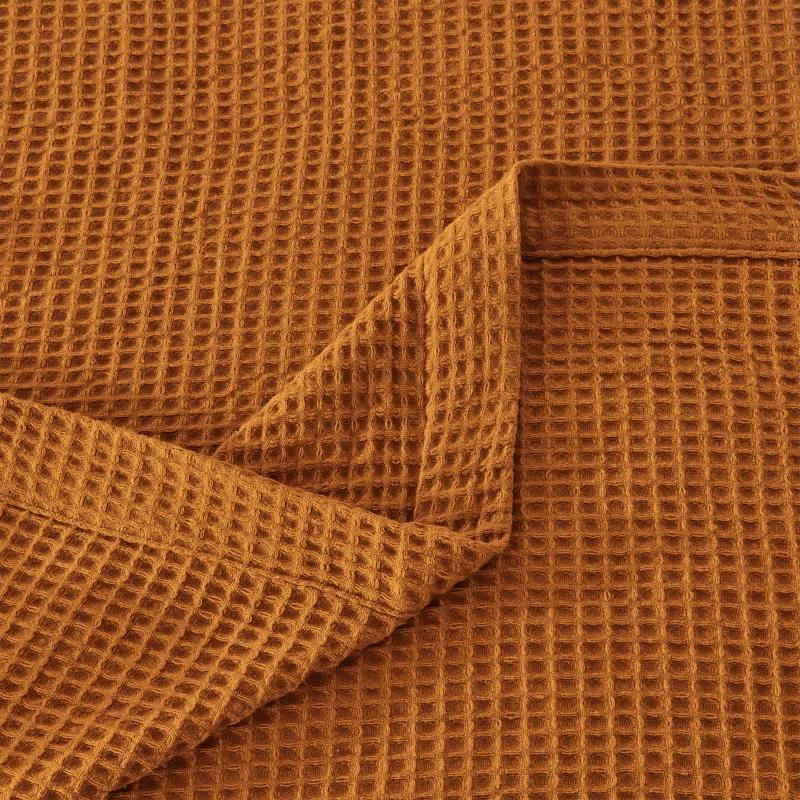 Solid Cotton Waffle Weave Blanket