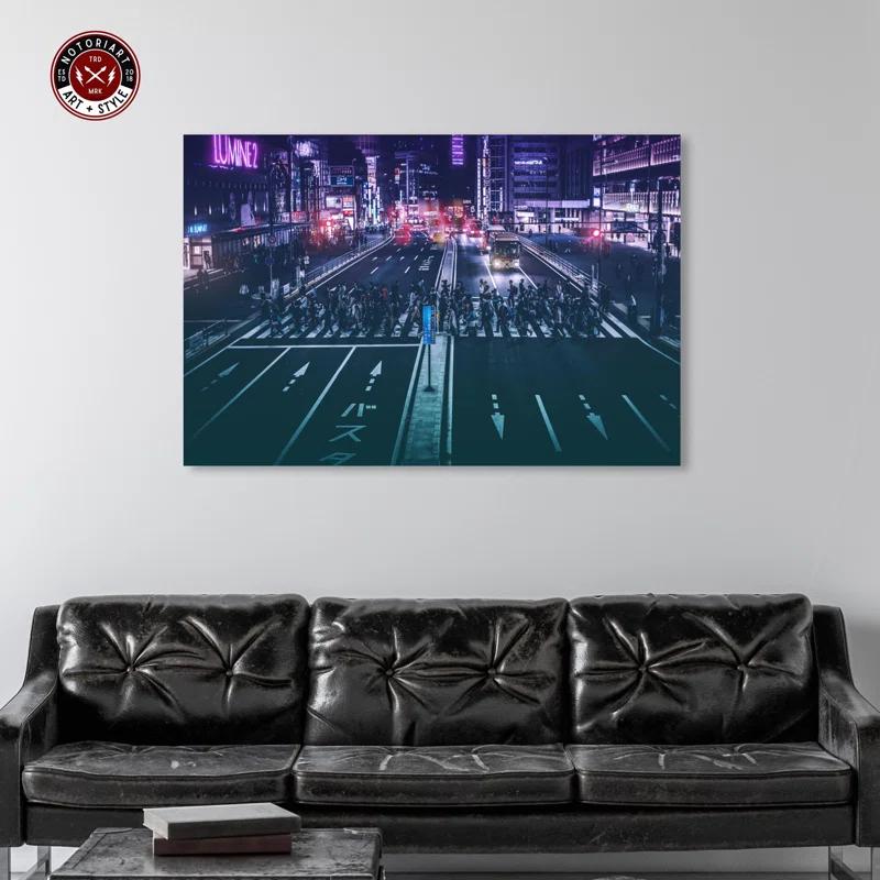 Notori Art By Shinjuku Station Canvas Modern Mancave Art Prints by Notoriart