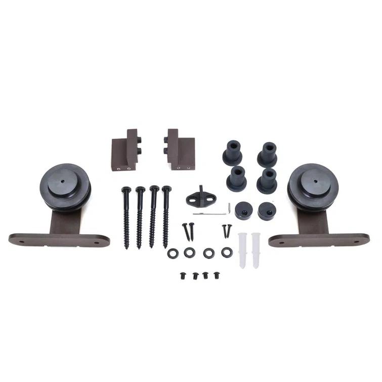 Calhome Paneled Manufactured Wood Painted Barn Door