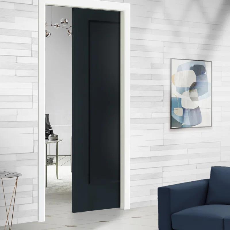 Calhome 80'' Hollow Paneled Painted Sliding Closet Doors