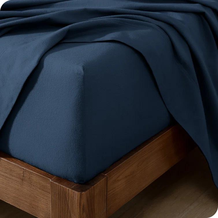 Bare Home 100% Cotton Solid Flannel Sheet Set & Reviews | Wayfair