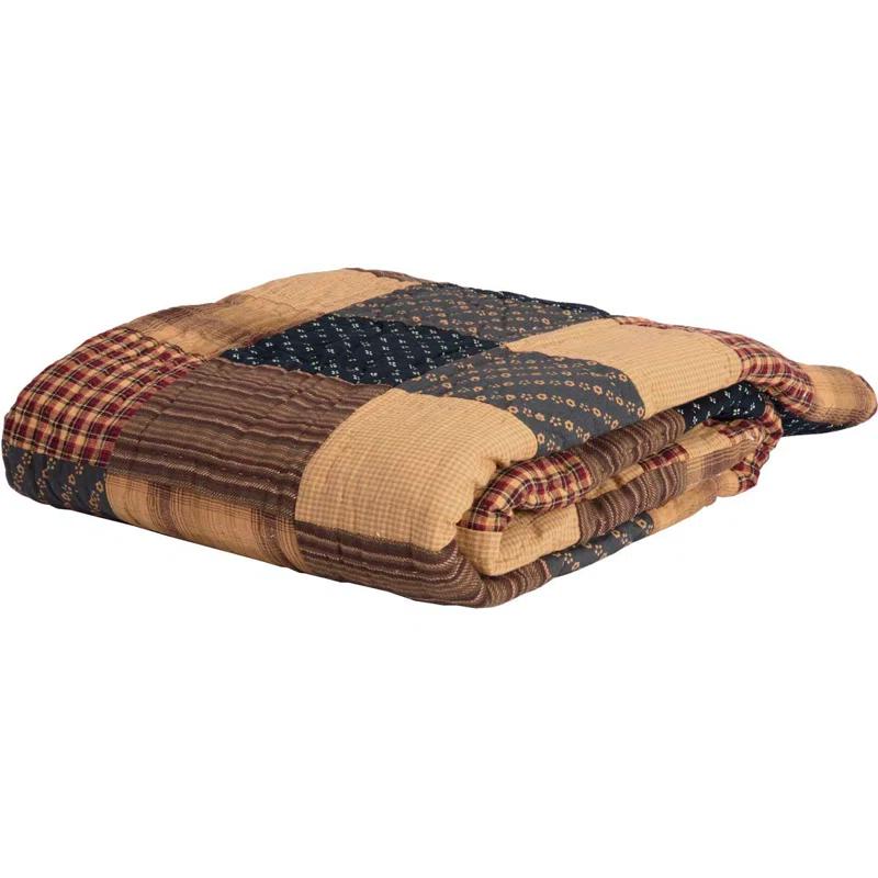 Patriotic Patch Handmade Throw Blanket