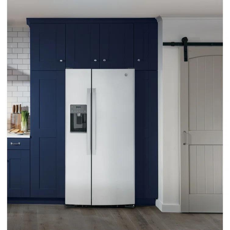 GE Appliances GE 33" Side By Side 23 cu. ft. Refrigerator GSS23GYPFS