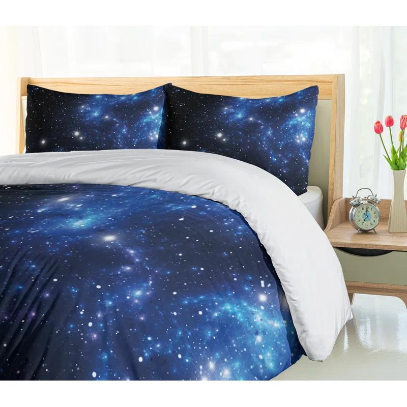 Ambesonne Constellation Modern & Contemporary Dots Duvet Cover Set