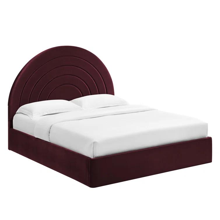 Modway Solana Arched Performance Velvet Platform Bed