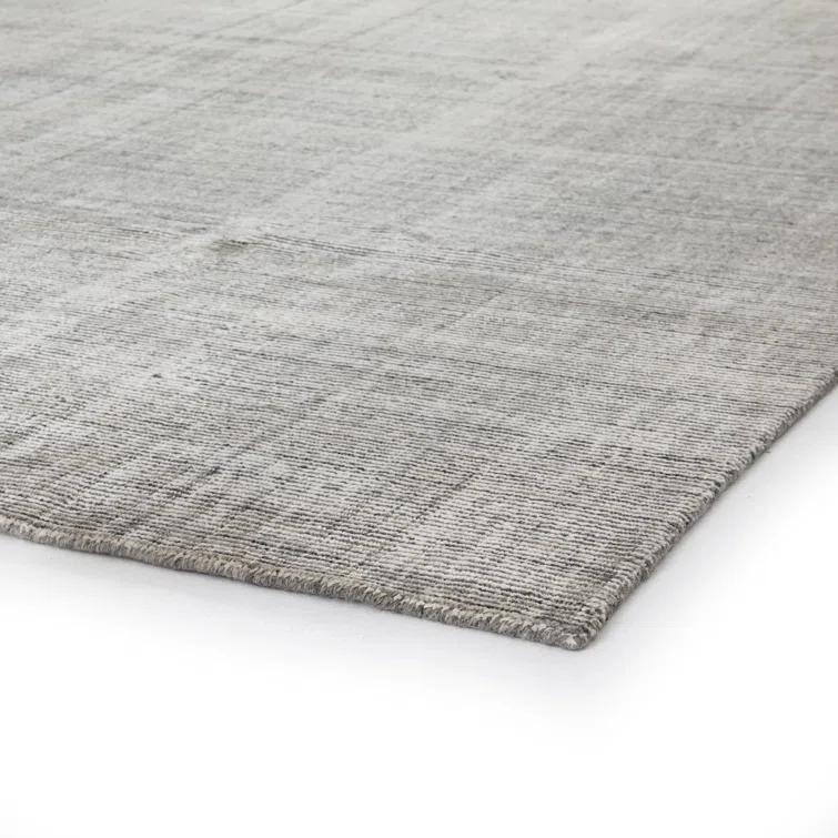 Transitional Handmade Grey/Beige Wool-Viscose Blend Rug 10' x 14'