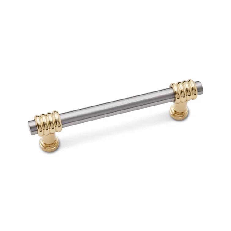Rk International Two Tone Swirl 3 1/2'' Center to Center Bar Pull CP Series