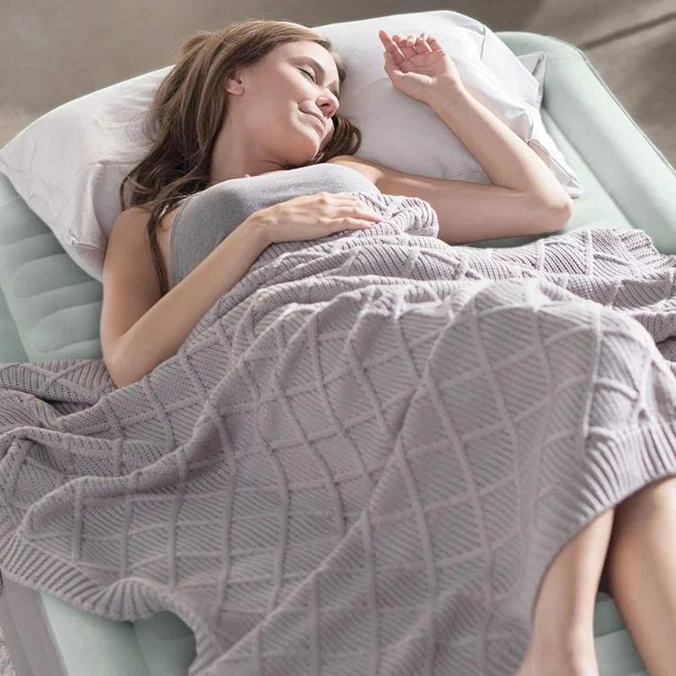 Intex PremAire Dream Support Fiber Tech Air Mattress with Built-In Pump & Reviews | Wayfair