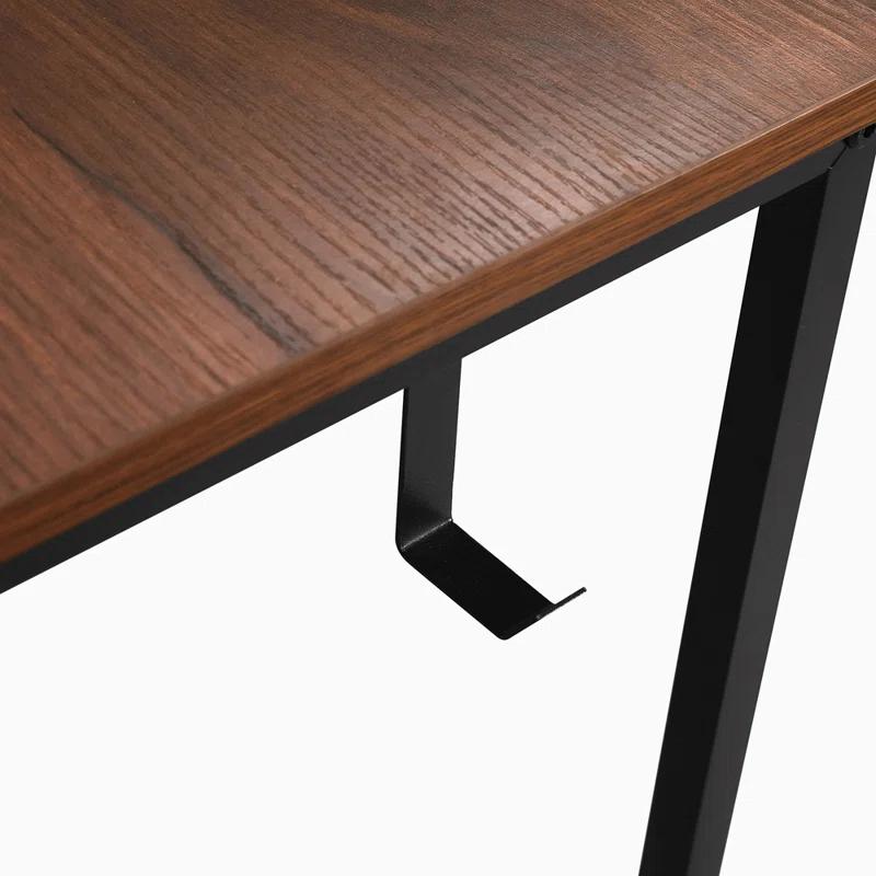 Inbox Zero Techni Mobili L-Shape Industrial Desk With Storage Shelves | Wayfair