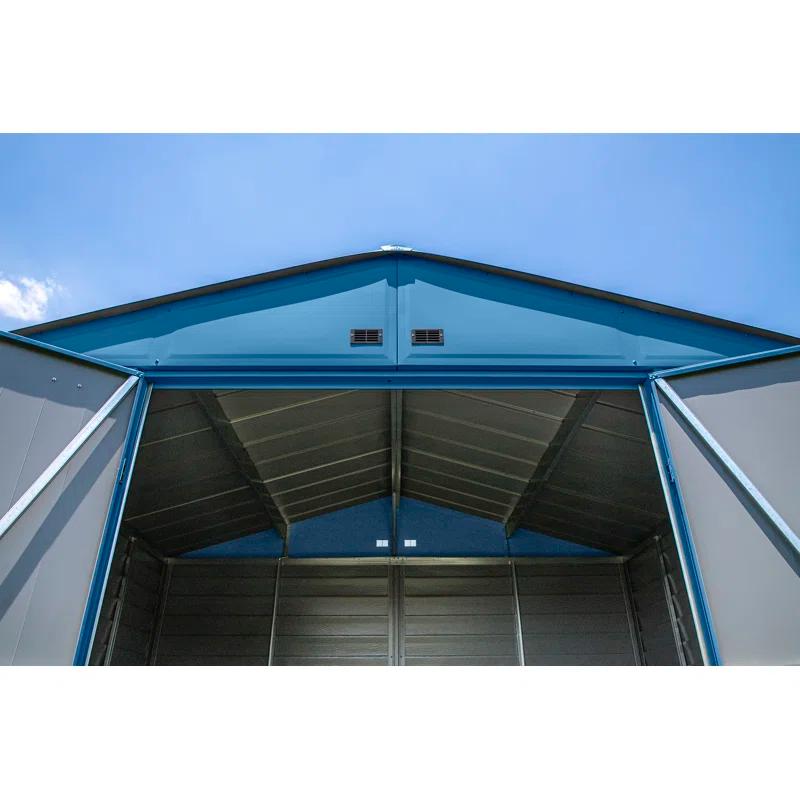 10 ft. W x 14 ft. D Steel Horizontal Storage Shed