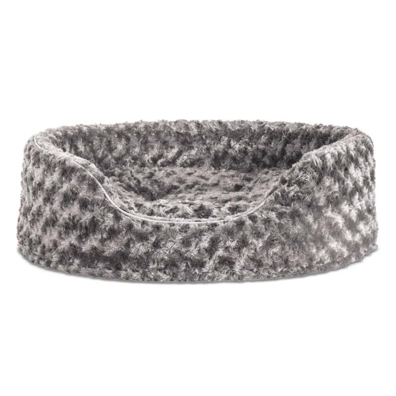 FurHaven Ultra Plush Oval Donut Dog Bed