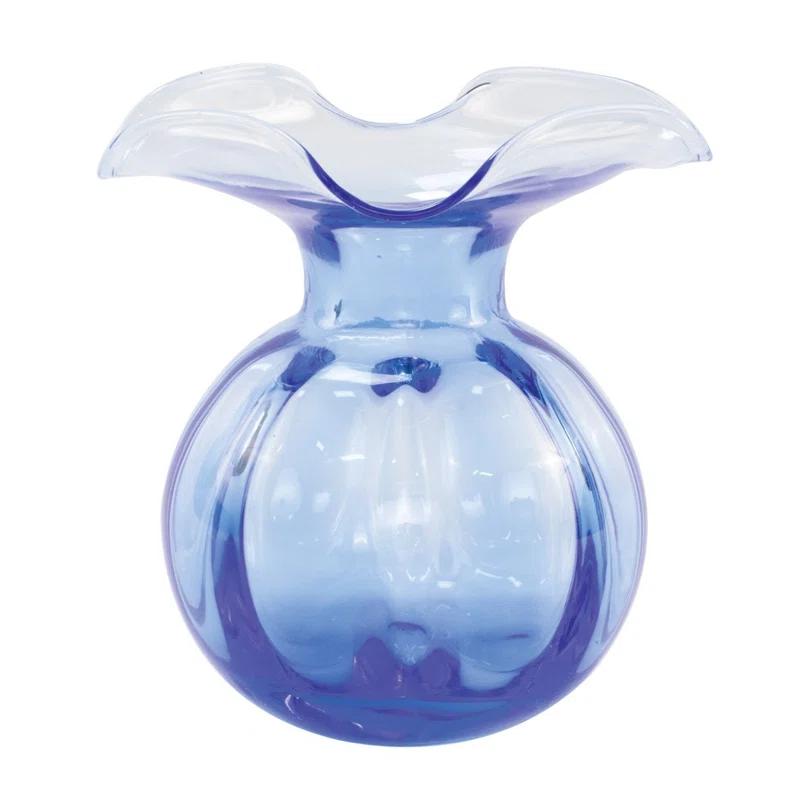 VIETRI Hibiscus Handmade Glass Table Vase